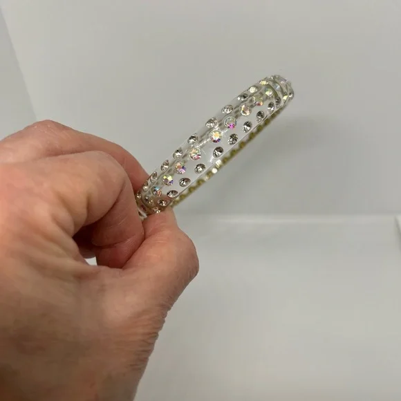 Vintage Lucite Bangle Bracelet - Picture 2 of 13